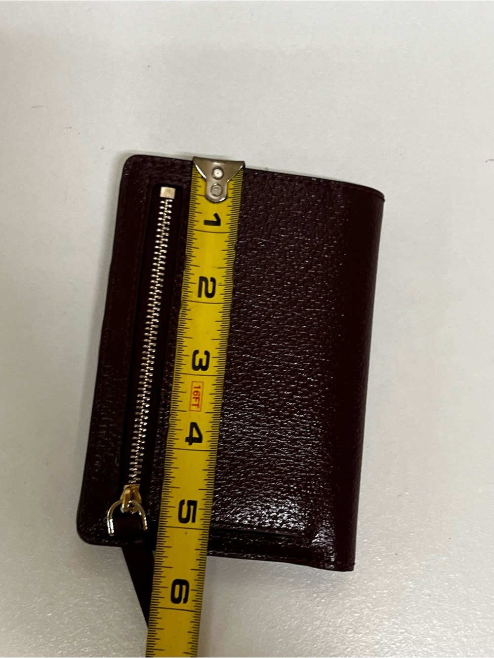 Kate Spade Jeanne Medium Slim Billfold Wallet in Cherrywood Pebbled leather. - Picture 11 of 12